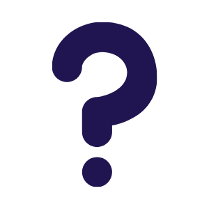 Purple question mark
