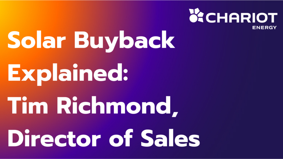 Solar Buyback Explained : Tim Richmond, Director of Sales
